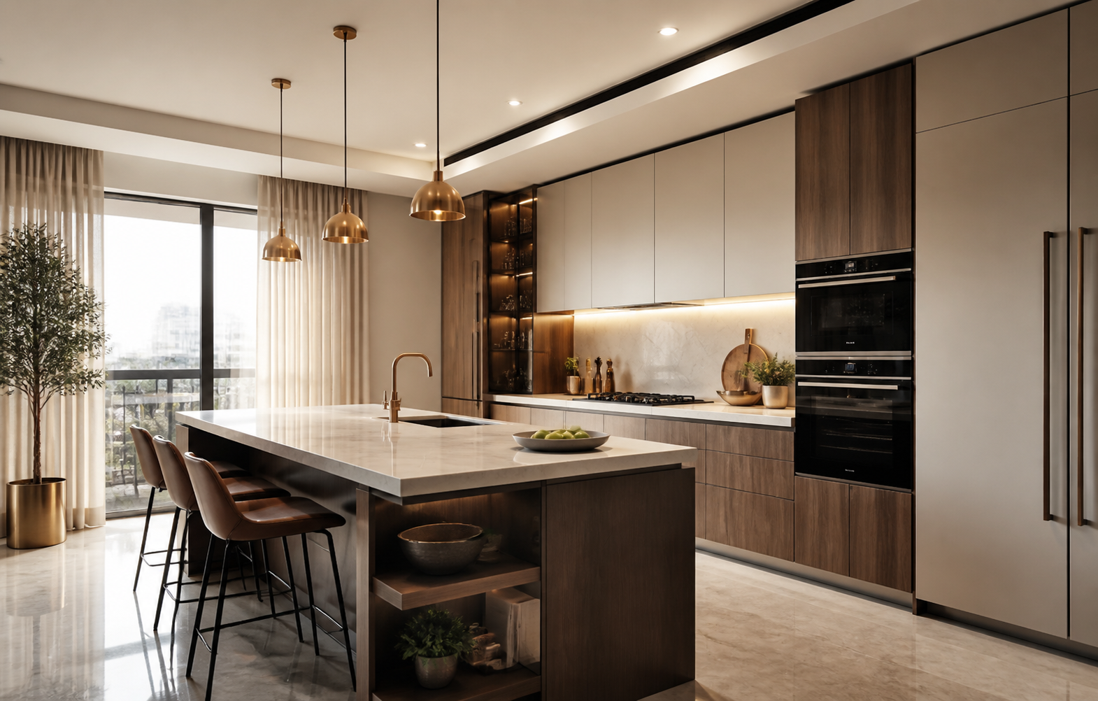 Premium modular kitchen interior