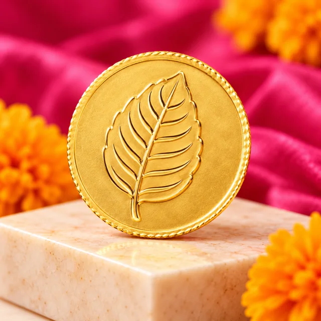 Tulsi Leaf Gold Coin — illustrative artwork